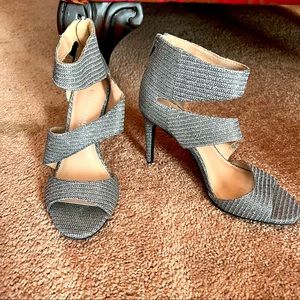 Christian Siriano Silver heels size: 6 1/2 or 6.5